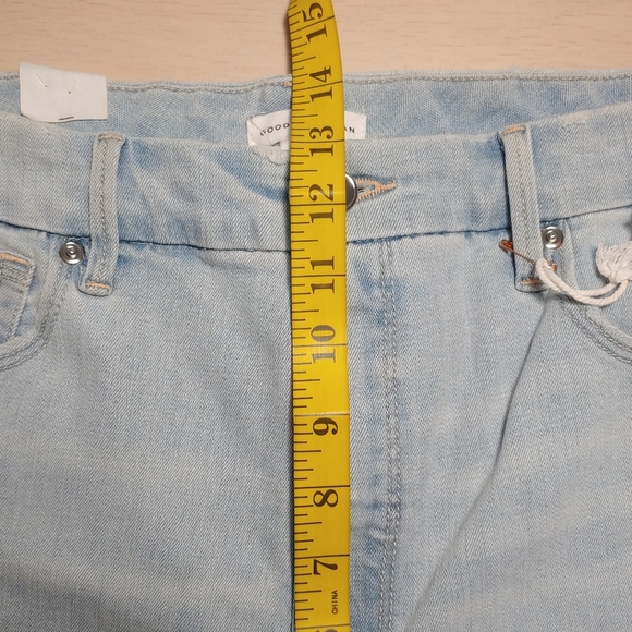 NWT GOOD AMERICAN Light wash good waist crop skinny jeans - Picture 13 of 16
